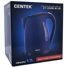 Электрический чайник Centek CT-0026 синий 1,7 л